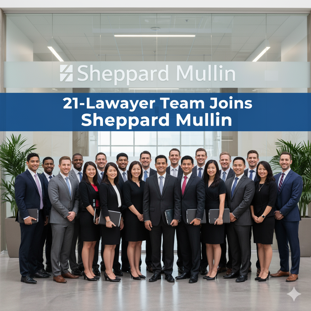 Massive Lateral Move: Ropes and Gray IP Leader and 21-Lawyer Team Join Sheppard Mullin