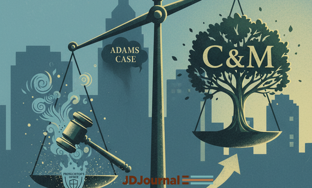 Prosecutor Resigns Over Adams Case to Join Clement and Murphy